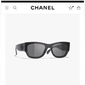 Chanel Rectangle Sunglasses in Gray acetate - New for 2023